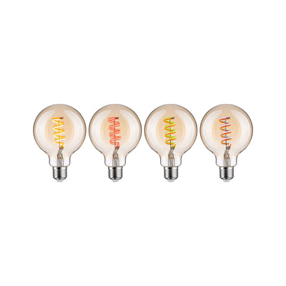 Paulmann Filament 230V LED Globe Smart Home Zigbee 3.0  3x470lm 3x6,3W RGBW+ dimmbar Gold