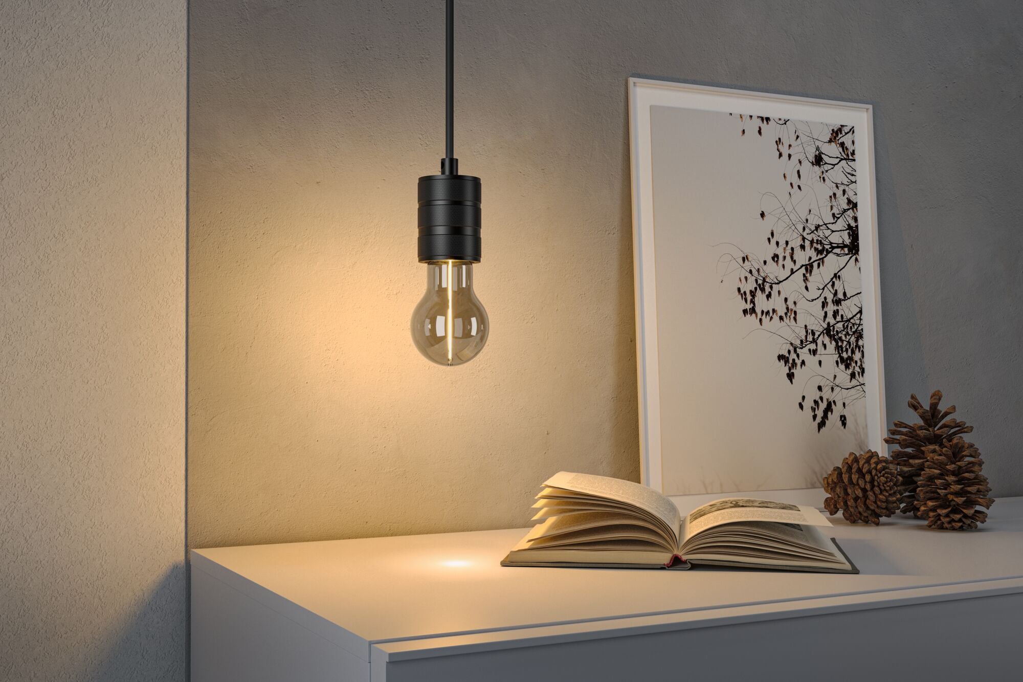 Paulmann Floating Shine Standard 230V LED Birne 60lm 2,2W 1800K  Rauchglas