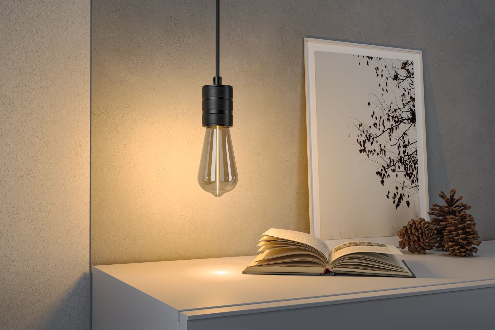 Paulmann Floating Shine Standard 230V LED Kolben 90lm 2,8W 1800K  Rauchglas