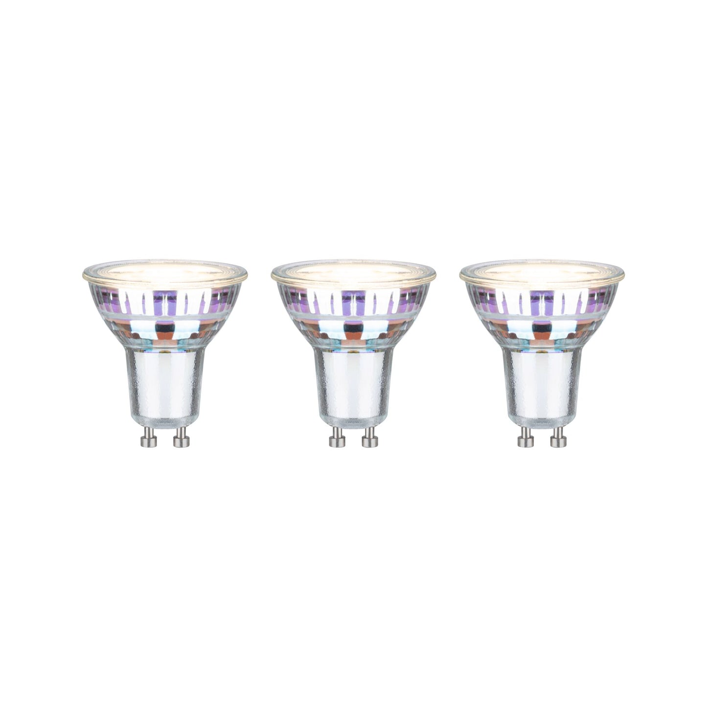 Paulmann Eco-Line Standard 230V LED Reflektor 3er-Set 3x450lm 3x2,5W 3000K  Silber