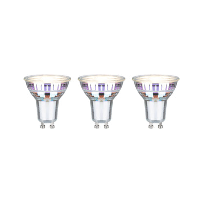 Paulmann Eco-Line Standard 230V LED Reflektor 3er-Set 3x450lm 3x2,5W 3000K  Silber