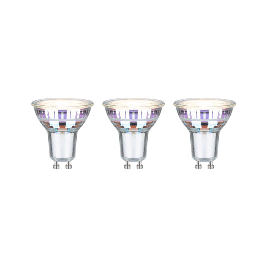 Paulmann Eco-Line Standard 230V LED Reflektor 3er-Set 3x450lm 3x2,5W 3000K  Silber