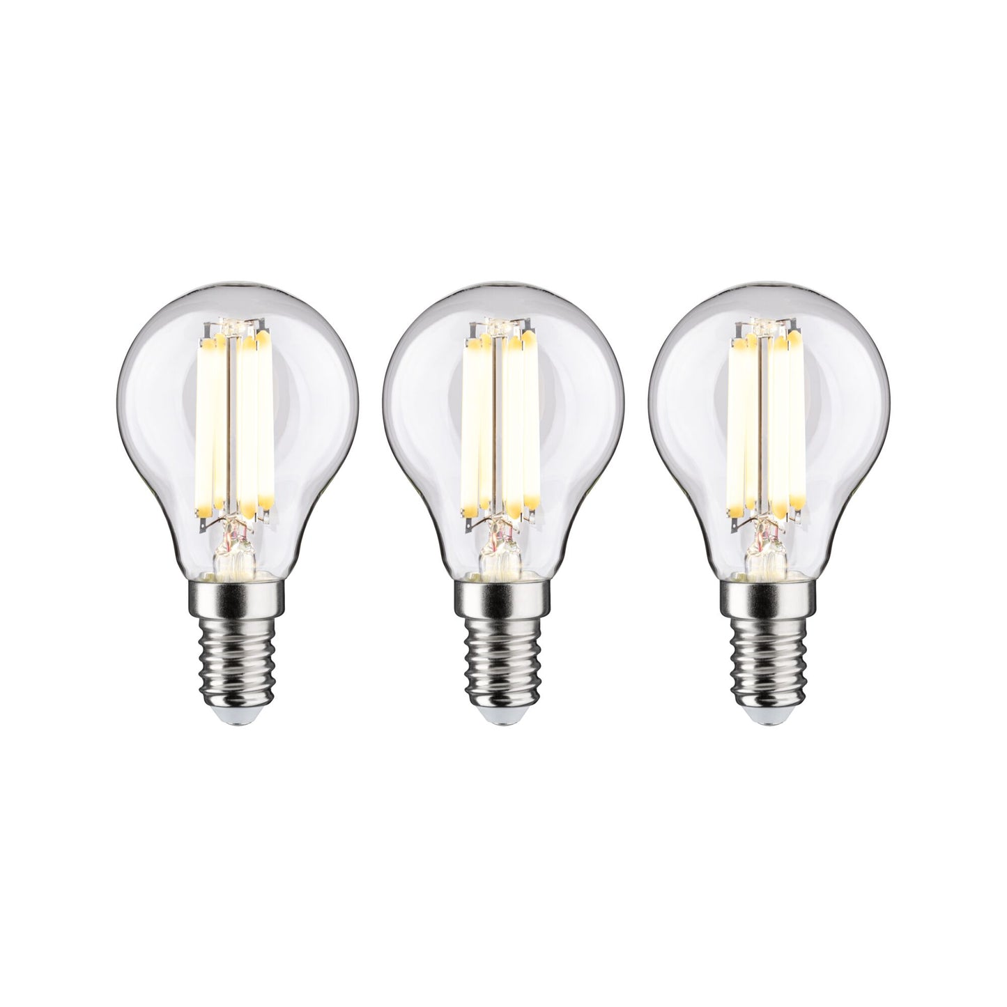 Paulmann Eco-Line Filament 230V LED Tropfen 3er-Set  82mm 525lm 2,5W 3000K  Klar