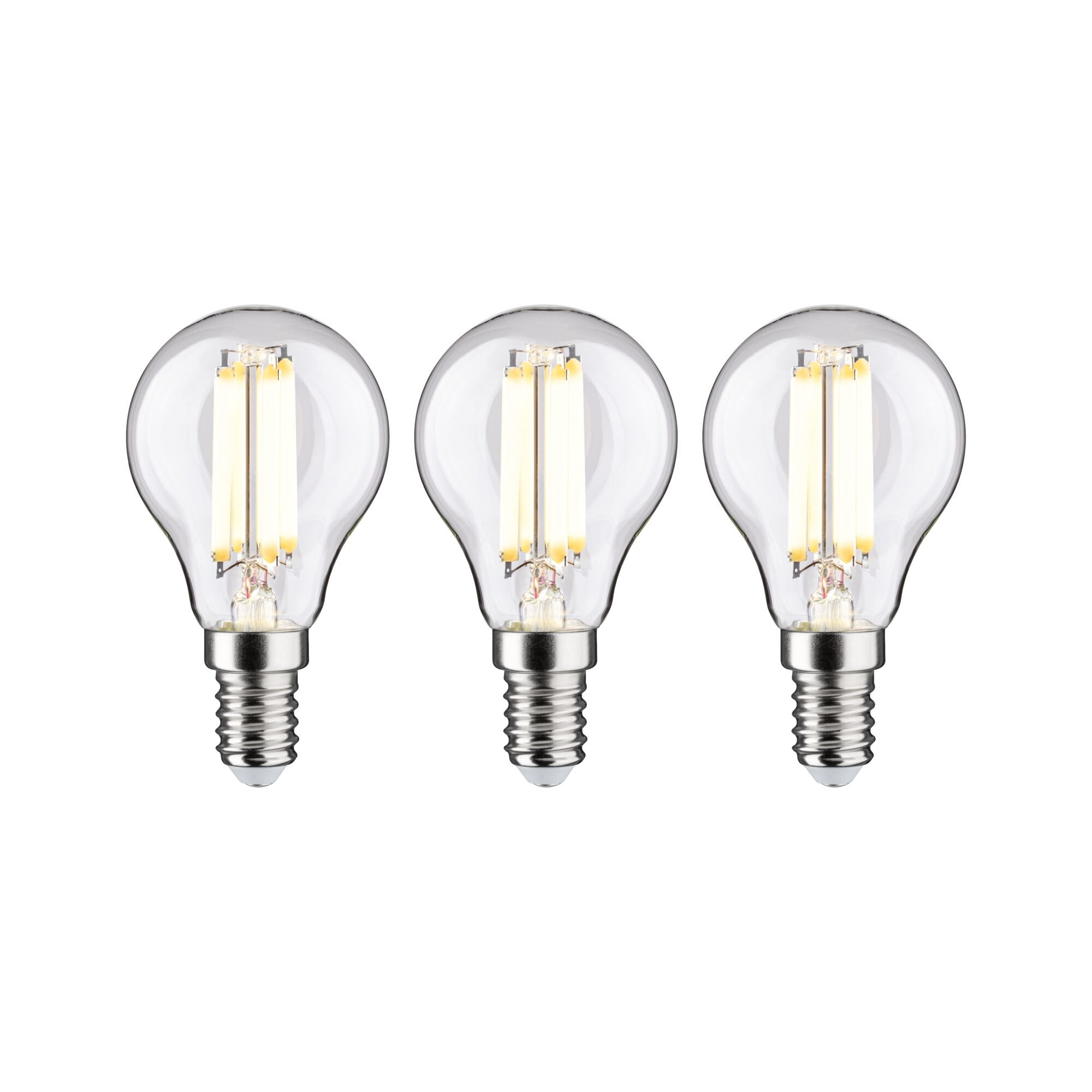 Paulmann Eco-Line Filament 230V LED Tropfen 3er-Set  82mm 525lm 2,5W 3000K  Klar
