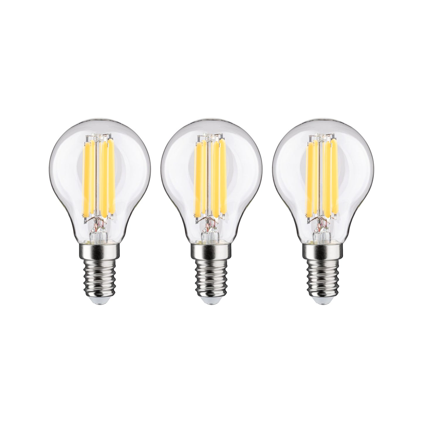 Paulmann Eco-Line Filament 230V LED Tropfen 3er-Set  82mm 525lm 2,5W 3000K  Klar