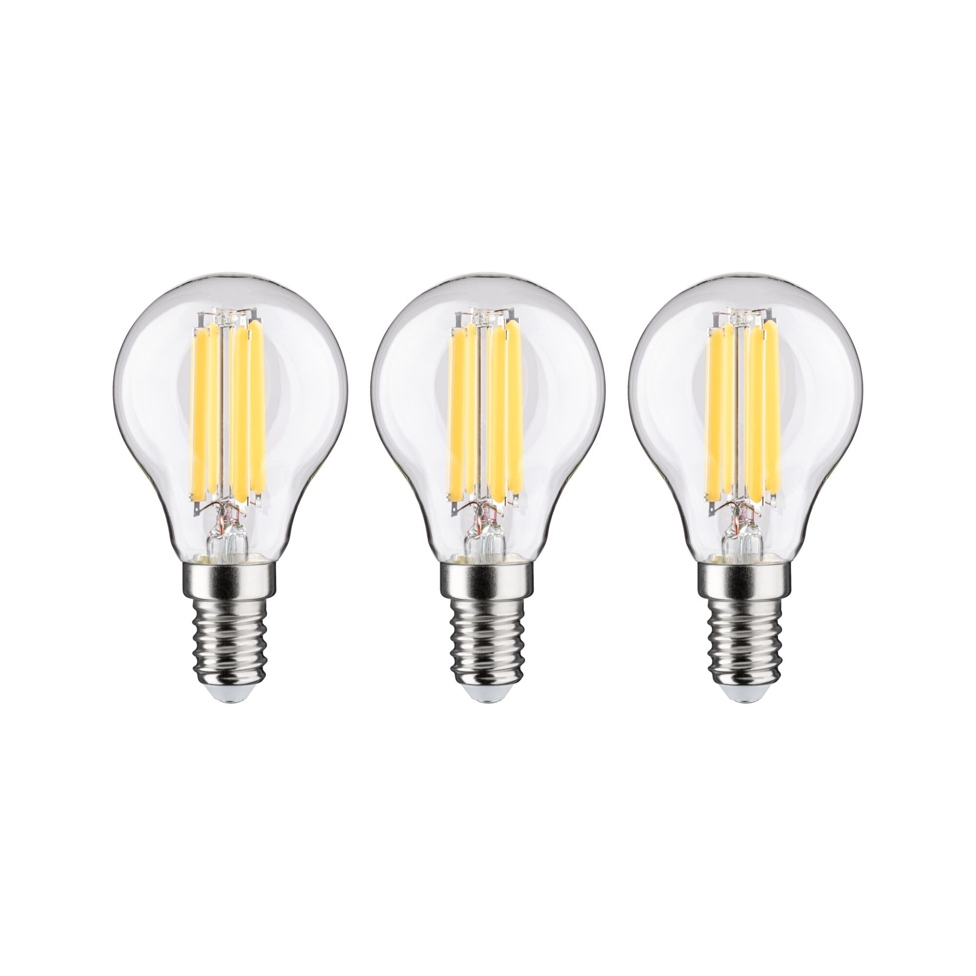 Paulmann Eco-Line Filament 230V LED Tropfen 3er-Set  82mm 525lm 2,5W 3000K  Klar