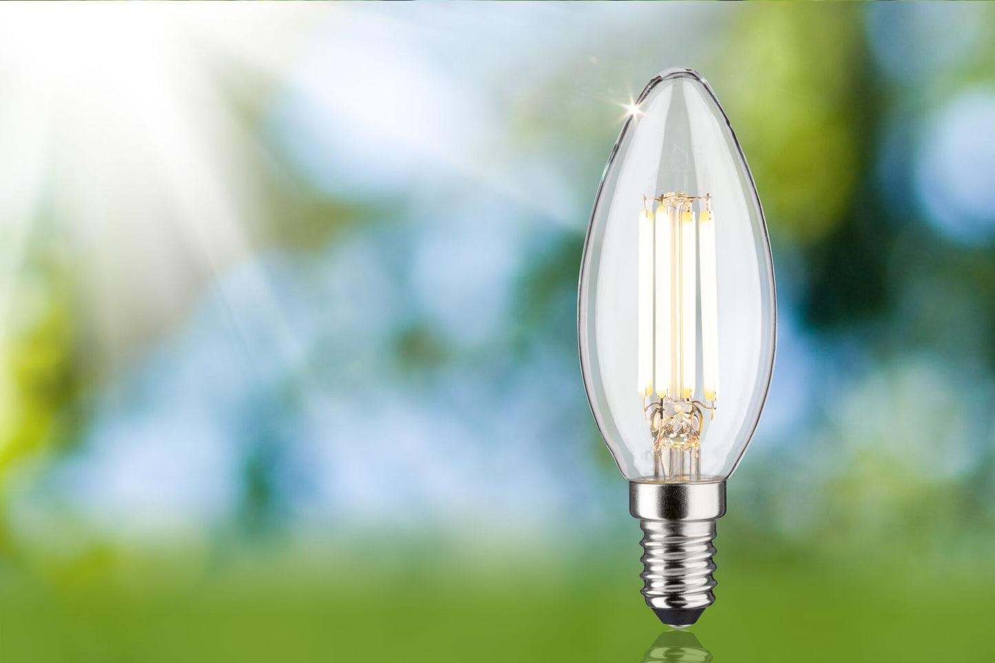 Paulmann Eco-Line Filament 230V LED Kerze   101mm 840lm 4W 3000K  Klar