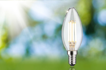Paulmann Eco-Line Filament 230V LED Kerze   101mm 840lm 4W 3000K  Klar