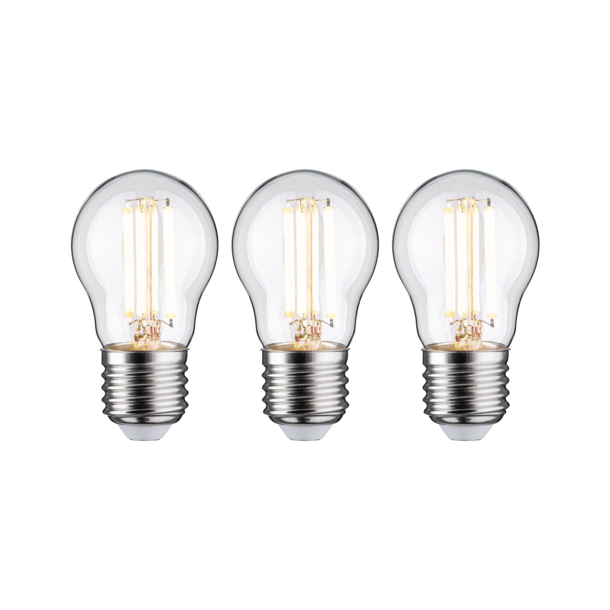 Paulmann Eco-Line Filament 230V LED Tropfen 3er-Set  80mm 525lm 2,5W 3000K  Klar