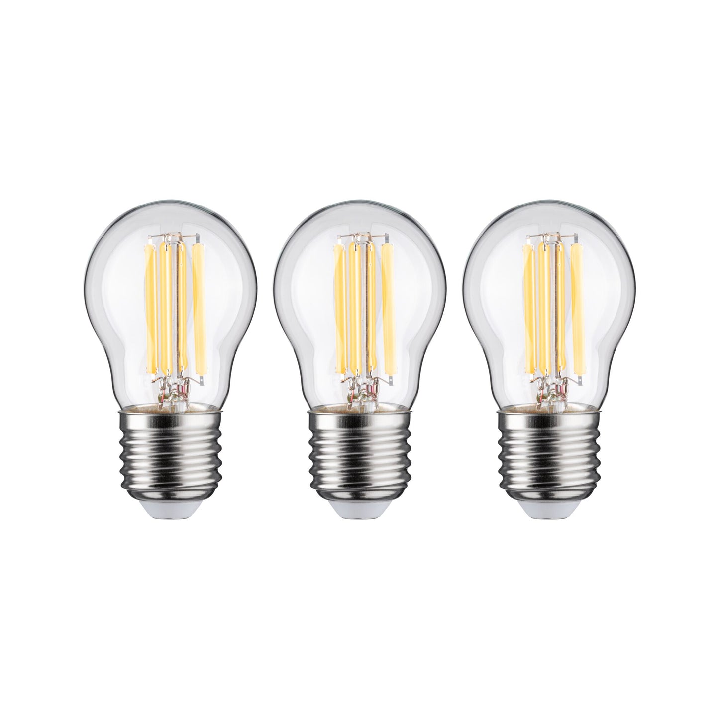 Paulmann Eco-Line Filament 230V LED Tropfen 3er-Set  80mm 525lm 2,5W 3000K  Klar