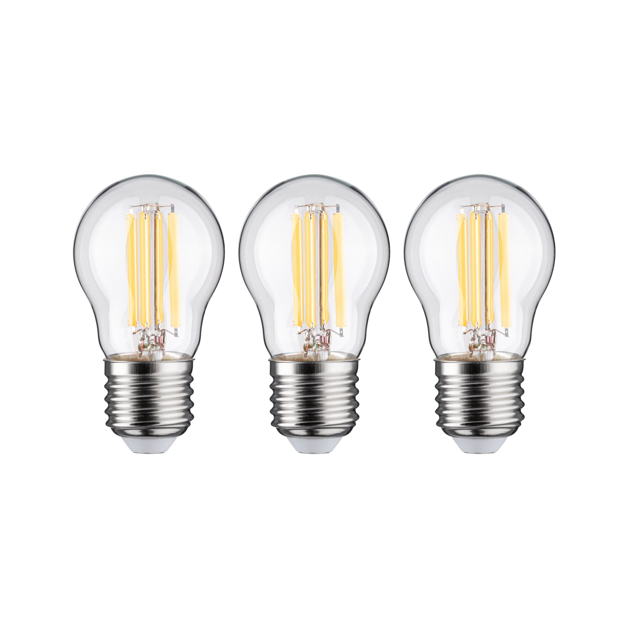Paulmann Eco-Line Filament 230V LED Tropfen 3er-Set  80mm 525lm 2,5W 3000K  Klar