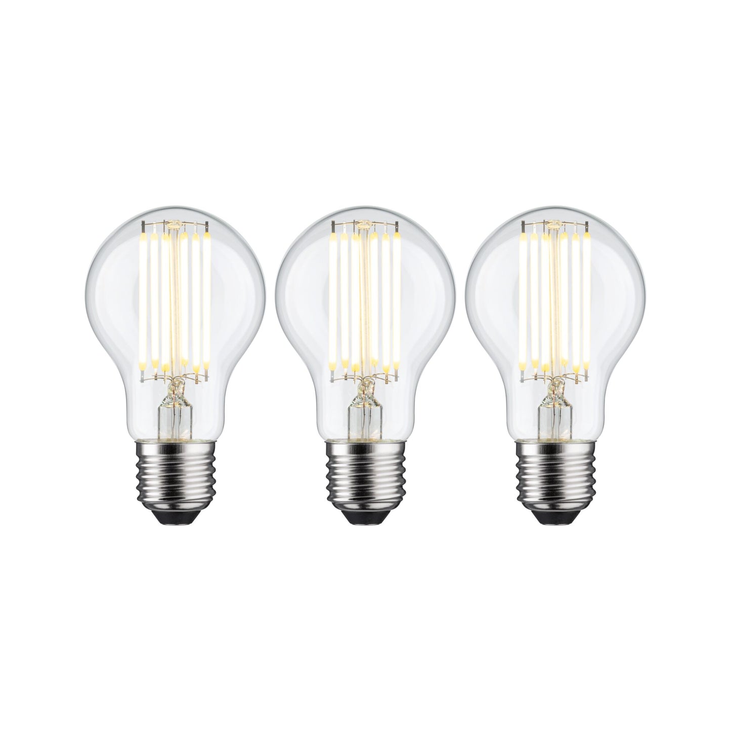 Paulmann Eco-Line Filament 230V LED Birne 3er-Set 1055lm 5W 3000K  Klar