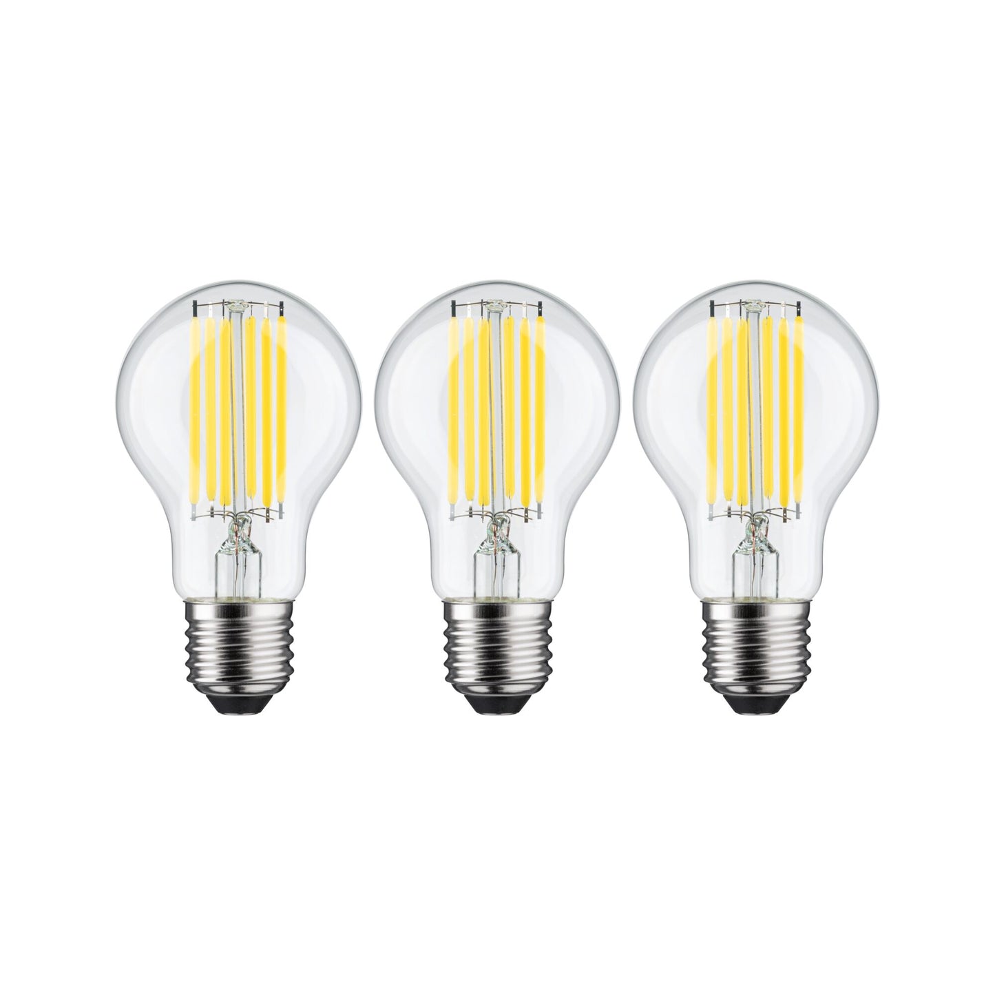 Paulmann Eco-Line Filament 230V LED Birne 3er-Set 1055lm 5W 3000K  Klar