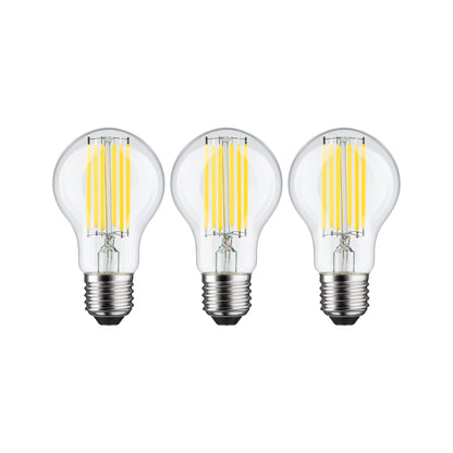 Paulmann Eco-Line Filament 230V LED Birne 3er-Set 1055lm 5W 3000K  Klar