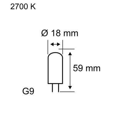Paulmann Standard 230V LED Stiftsockel 550lm 4,2W 2700K dimmbar Klar