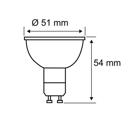 Paulmann Standard 230V LED Reflektor 5er-Set 5x460lm 5x4,9W 2700K  Weißaluminium