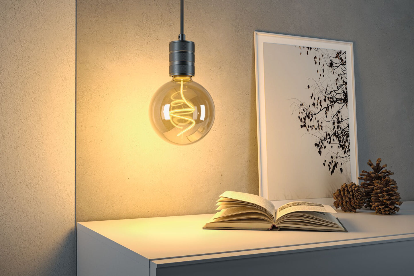 Paulmann Floating Shine Standard 230V LED Globe 250lm 4W 1800K dimmbar Gold