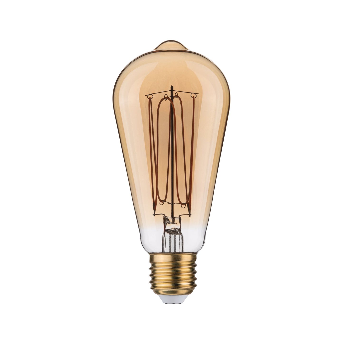 Paulmann Rustic Shine Standard 230V LED Kolben Filament in I-Form 300lm 4,2W 1800K dimmbar Gold