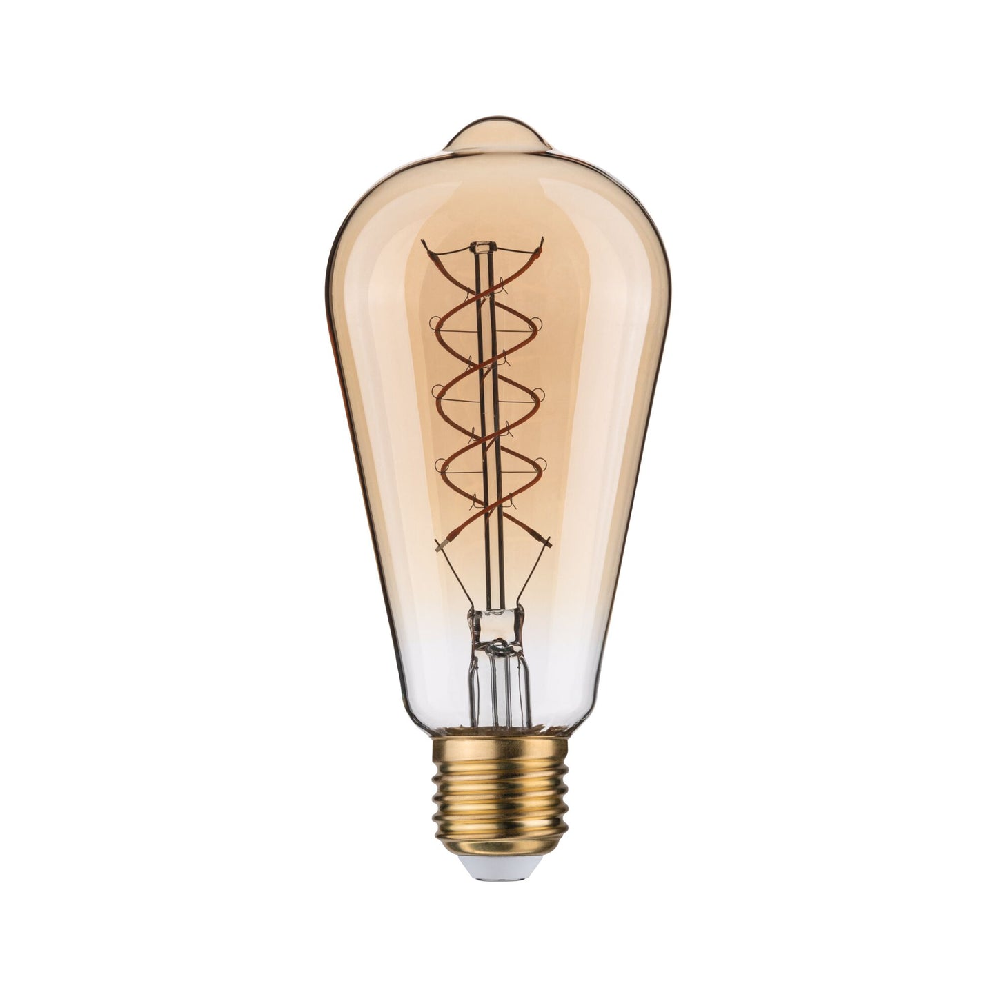 Paulmann Rustic Shine Standard 230V LED Kolben Filament in S-Form 300lm 4,2W 1800K dimmbar Gold