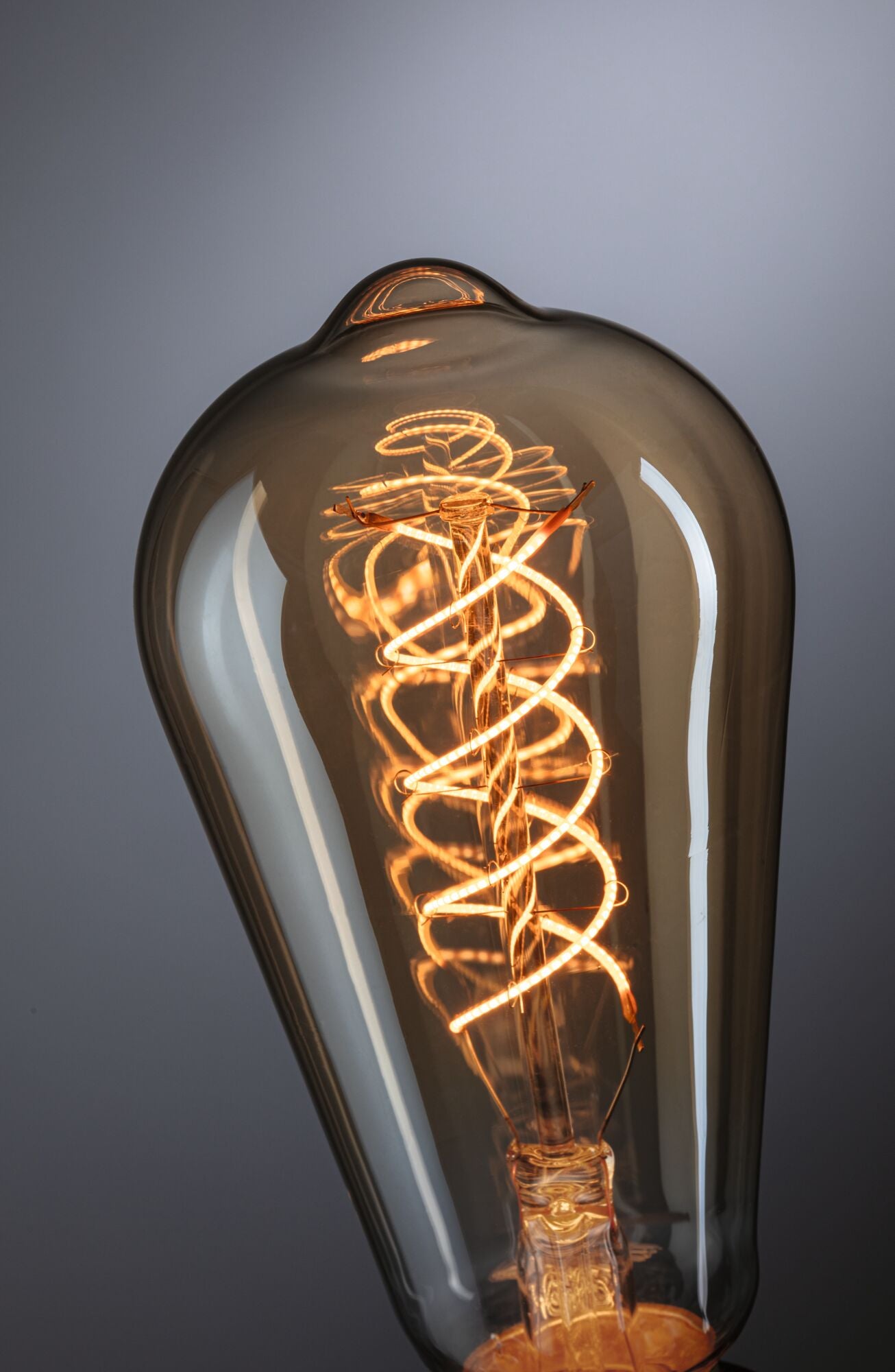Paulmann Rustic Shine Standard 230V LED Kolben Filament in S-Form 300lm 4,2W 1800K dimmbar Gold