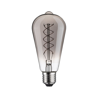 Paulmann Rustic Shine Standard 230V LED Kolben Filament in S-Form 170lm 4,2W 1800K dimmbar Rauchglas