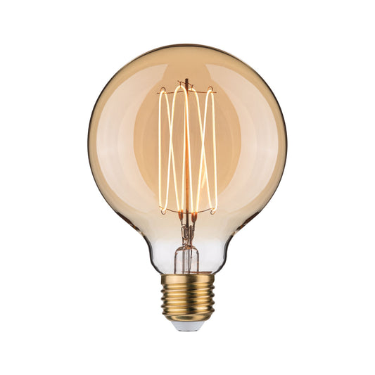 Paulmann Rustic Shine Standard 230V LED Globe Filament in I-Form 300lm 4,2W 1800K dimmbar Gold