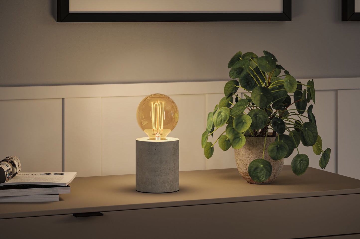 Paulmann Rustic Shine Standard 230V LED Globe Filament in I-Form 300lm 4,2W 1800K dimmbar Gold