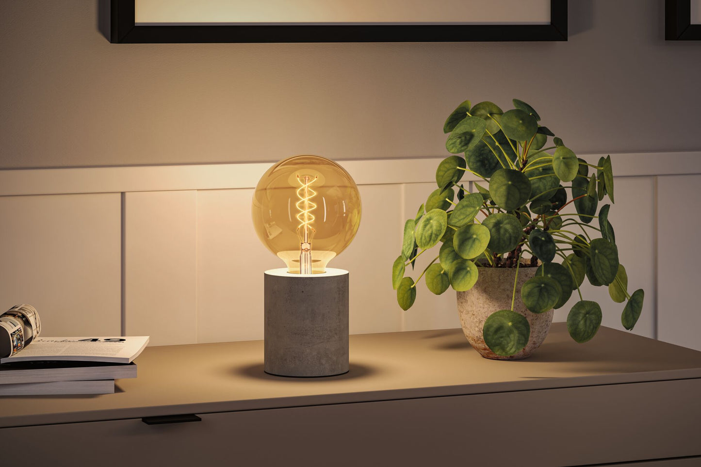 Paulmann Rustic Shine Standard 230V LED Globe 300lm 4,2W 1800K dimmbar Gold