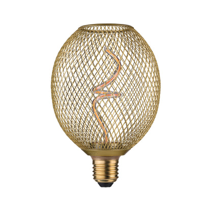 Paulmann Metallic Glow Standard 230V LED Globe 180lm 4W 1800K dimmbar Messing
