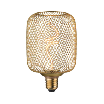 Paulmann Metallic Glow Standard 230V LED Leuchtmittel Zyl 180lm 4W 1800K dimmbar Messing
