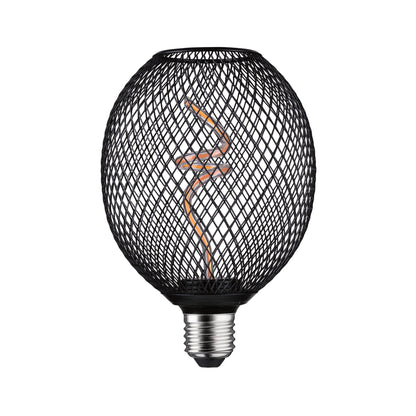 Paulmann Metallic Glow Standard 230V LED Globe 160lm 4W 1800K dimmbar Schwarz