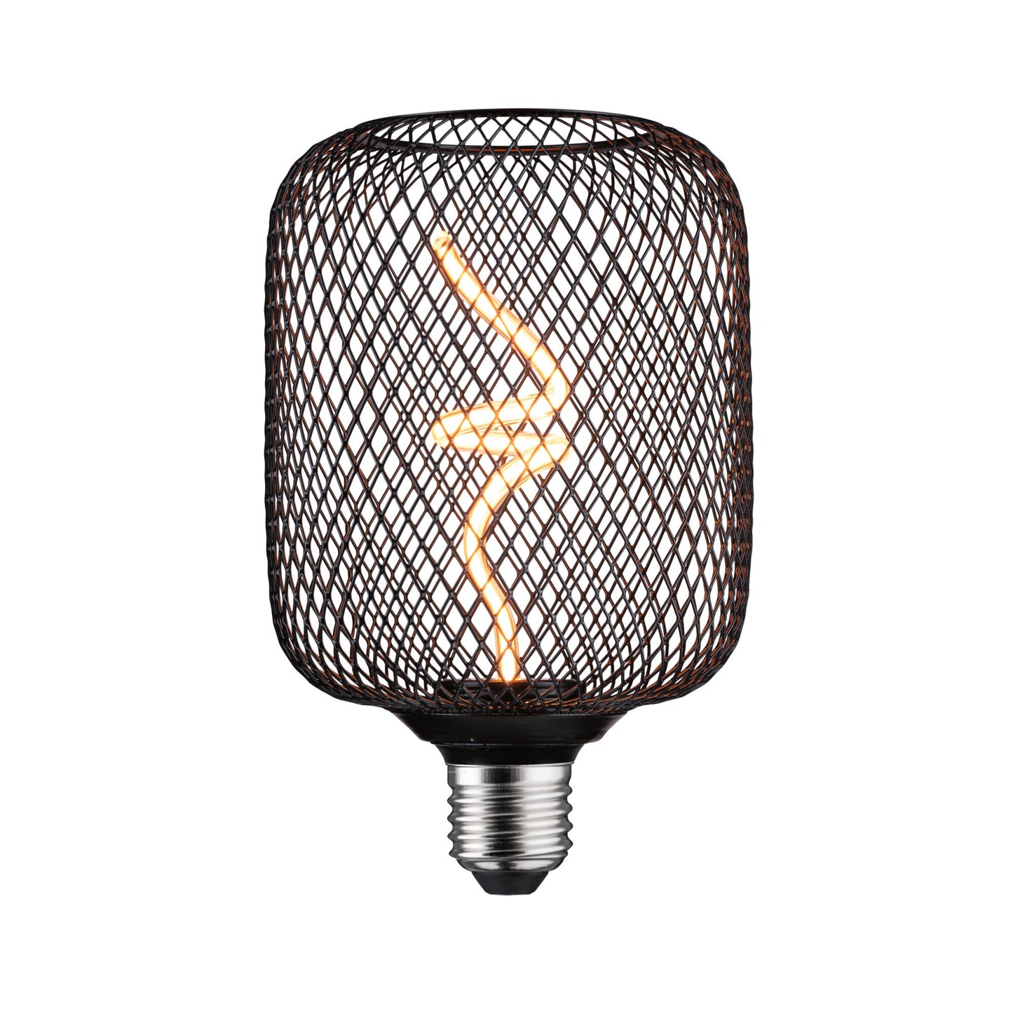 Paulmann Metallic Glow Standard 230V LED Leuchtmittel Zyl 160lm 4W 1800K dimmbar Schwarz