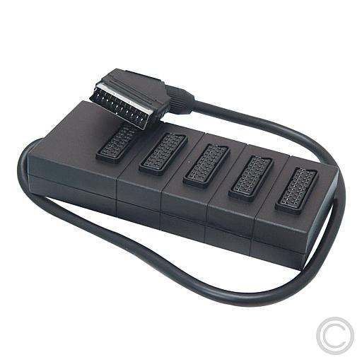EGB Scart-Verteiler 5-fach