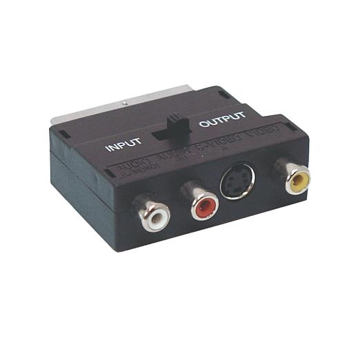 EGB Scart-Adapter 3 x Cinch/Scart IN/OUT