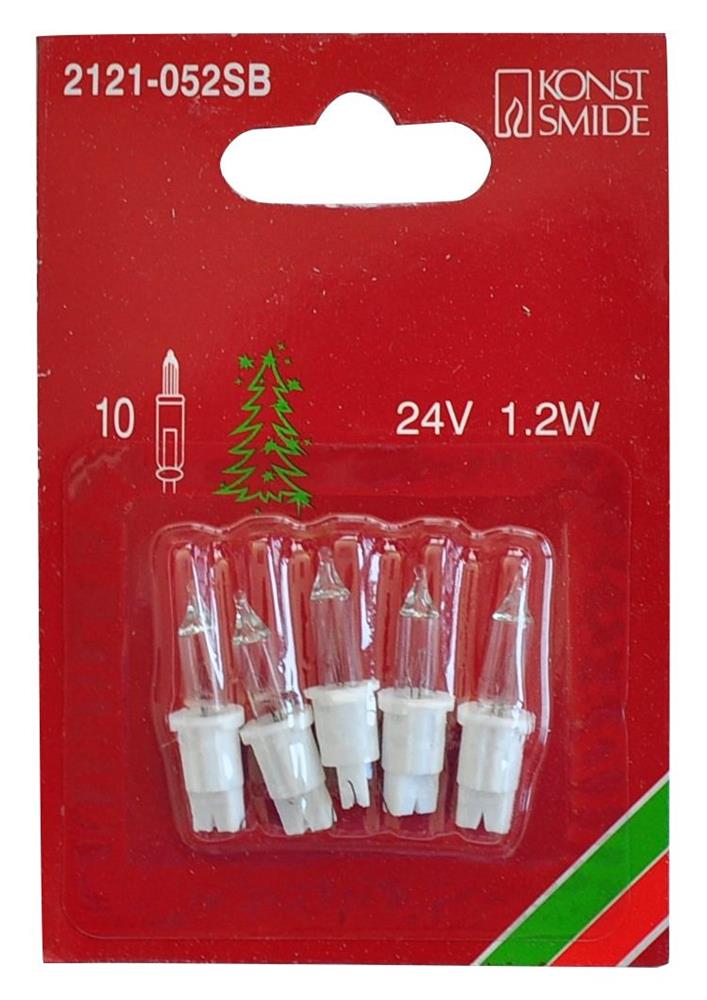 5x Ersatzlämpchen 24V weiß/klar 2121-052SB