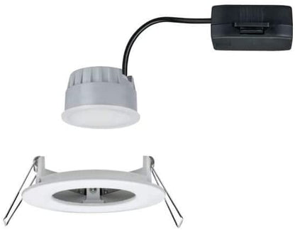 Paulmann EBL Set Nova Coin 3-stepdim rd starr LED 1x6,5W 2700K 230V Weiß matt/Alu