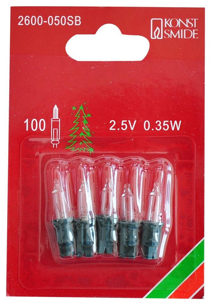 5x Ersatzlämpchen 2,5V klar 2600-050SB