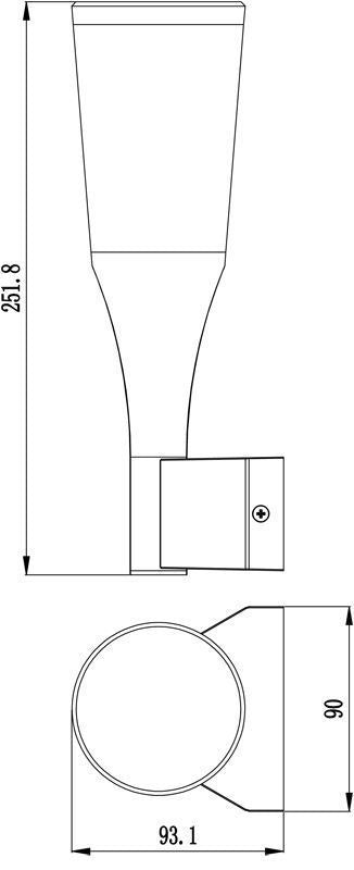 Deko-Light Bessma IV 9,6W dunkelgrau