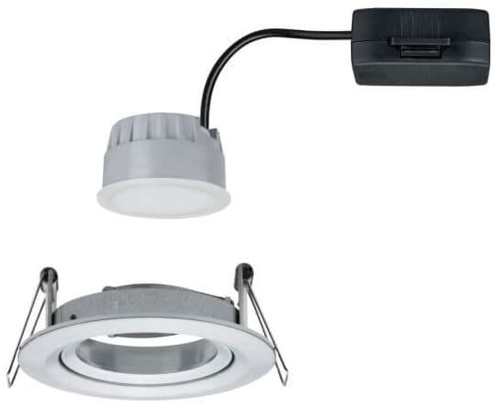 Paulmann EBL Set Nova Coin 3-stepdim rd schw LED 1x6,5W 2700K 230V Alu ged/Alu