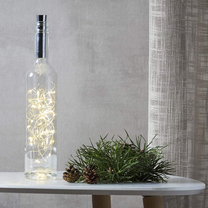 LED-Draht-Lichterkette 'Dew Drops' 40 ww LED silberfarben 728-04