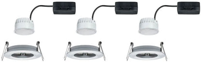 Paulmann EBL Set Nova Coin rund starr LED 3x6,5W 2700K 230V Alu ged/Alu