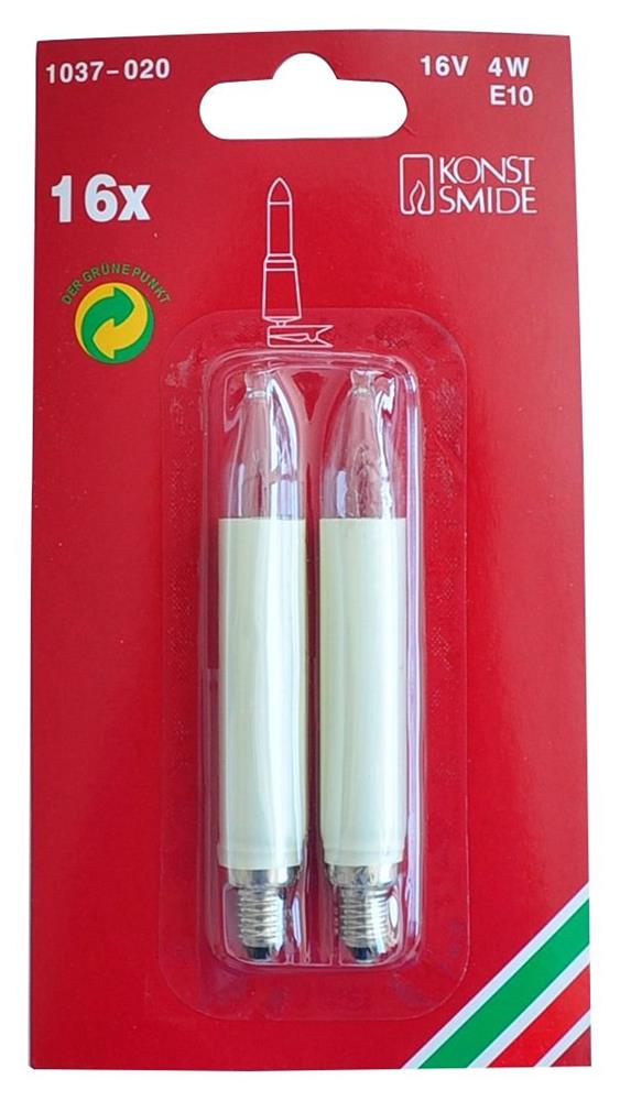 2x Schaftkerze 16V 4W E10 1037-020
