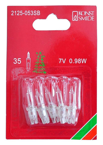 5x Ersatzlämpchen 7V transp./klar 2125-053SB
