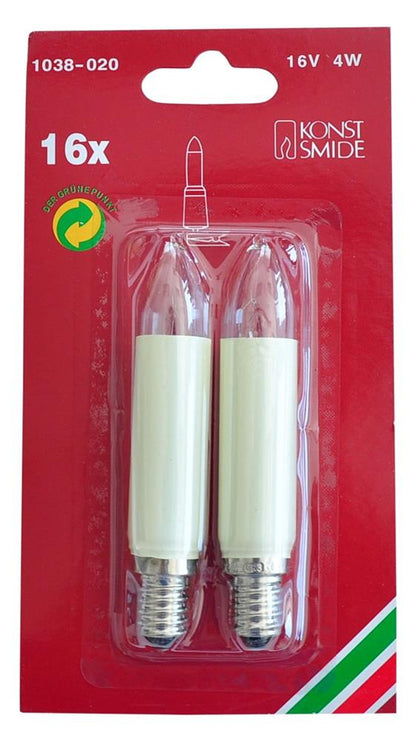 2x Schaftkerze E14 16V/4W 1038-020