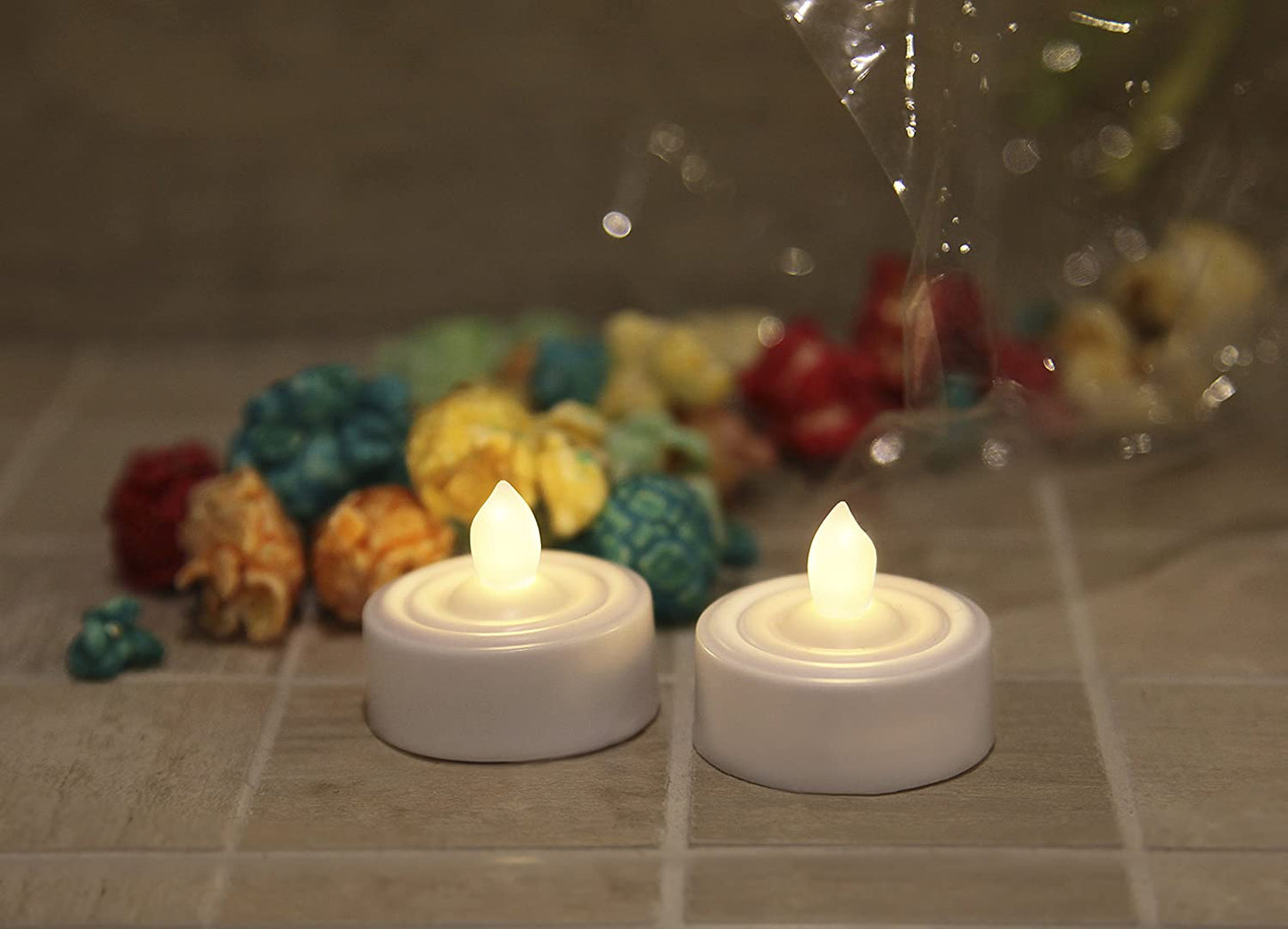 LED-Teelicht 'Paulo' mit Timer 2er-Set 068-05