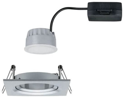 Paulmann EBL Set Nova Coin 3-stepdim eck schw LED 1x6,5W 2700K 230V Alu ged/Alu