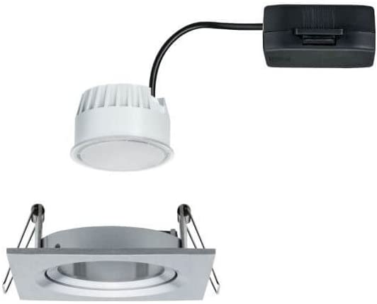 Paulmann EBL Set Nova Coin eckig schwenkbar LED 1x6,5W 2700K 230V Alu ged/Alu