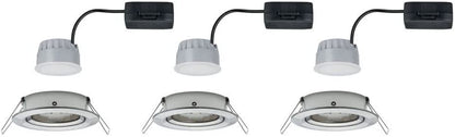 Paulmann EBL Set Nova Coin 3-stepdim rd schw LED 3x6,5W 2700K 230V Eisen geb/Alu