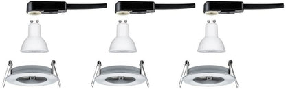 Paulmann EBL Set Nova rd starr LED IP44 3-stepdim 3x6,5W 230V GU10 51mm Alu ged/Alu