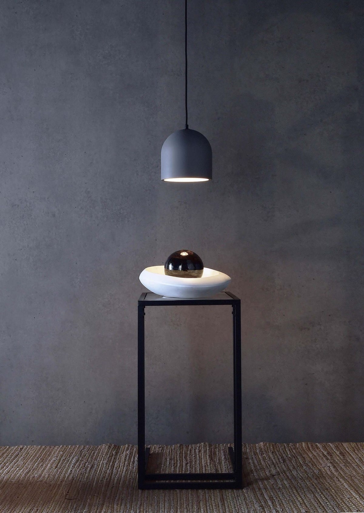 Deko-Light Pendelleuchte Concreto I E27 max. 25W Beton grau